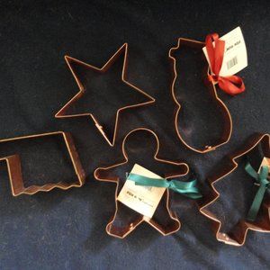 BIG Copper and small Pinted Christmas Cookie Cutter